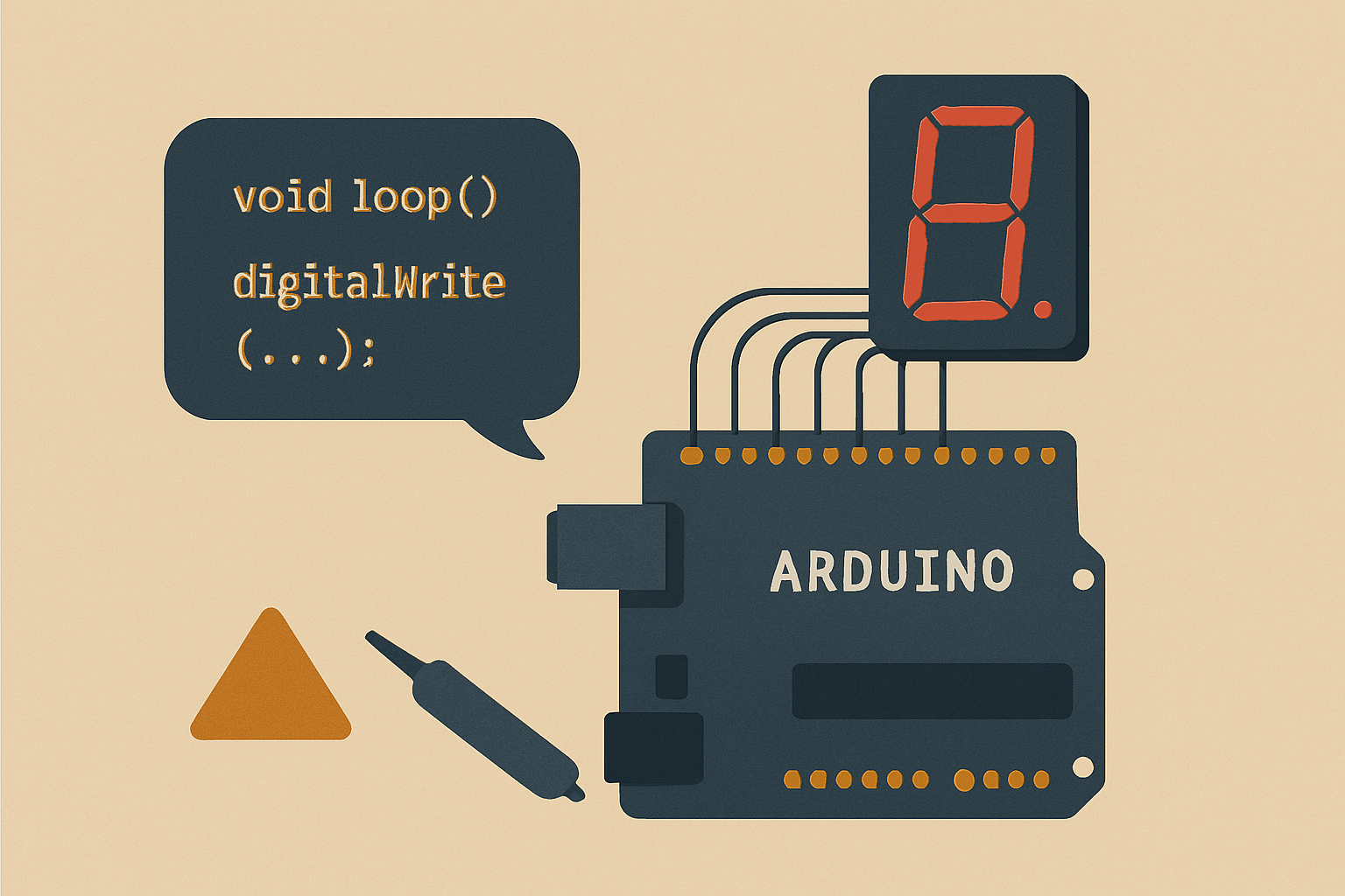 7-Segment mit Arduino programmieren