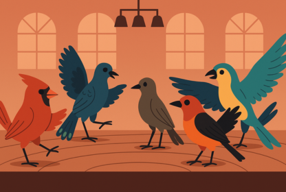 Colors in bird mate selection.